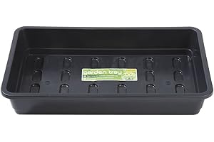 Garland 1 Plateau à graines Standard de Taille Standard, Noir, sans Trous, 38 x 6 x 24 cm