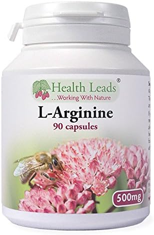 L-Arginine 500mg x 90 capsules (100% Additive Free Supplements)