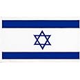 MOGADEE® Israel Flag - 5ft x 3ft Weatherproof Flag with Brass Eyelets, Suitable for Indoor and Outdoor Decorations and Sports Events