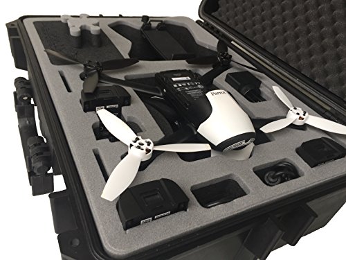 Professional carry case fits for Parrot Bebop 2 with Sky Controller 2 made by MC-CASES - Excellent Cases - THE ORIGINAL (Parrot Bebop 2 FPV)