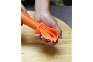 Kasahome Pela Carote a Cono Taglia Verdure a Spirale Affetta Tempera Zucchine temperino da Cucina in plastica e acciaio 8 cm