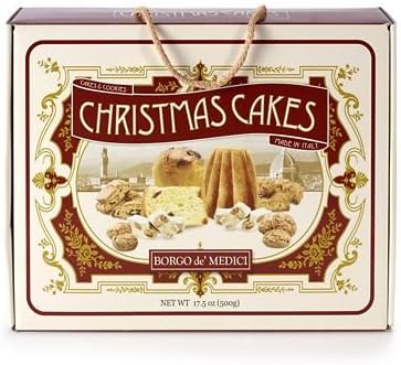 Italian Christmas Cakes Gift Box - 6 Packets of Italian Christmas Treats