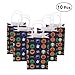 Produktbild TOYMYTOY 10 STÜCKE Halloween Elemente Muster Papiertüten mit Griff für Süßigkeiten Party Favors Snacks Dekoration Kinder Kunsthandwerk Mittagessen Picknicks Event Supplies (21x13x8 cm)