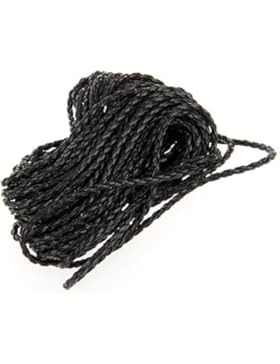 Ecloud Shop® Schwarz Rund Leder Band Riemen Lederschnur Lederband