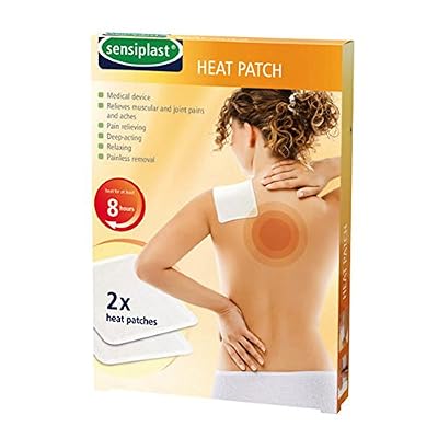 Sensiplast Patch chauffant Sensiplast - Lot de 2 - Fournit au moins 8 heures de chaleur pour soulager les douleurs musculaires et articulaires Action profonde, relaxante et indolore.
