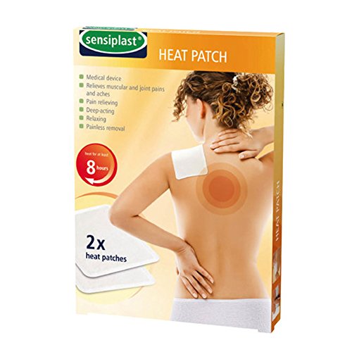 Sensiplast Wärme Patch – Pack von 2 – sorgt für mindestens 8 Stunden Wärme zu lindern muskuläre und gemeinsame Beschwerden. Tief Handeln, entspannend und schmerzlos.