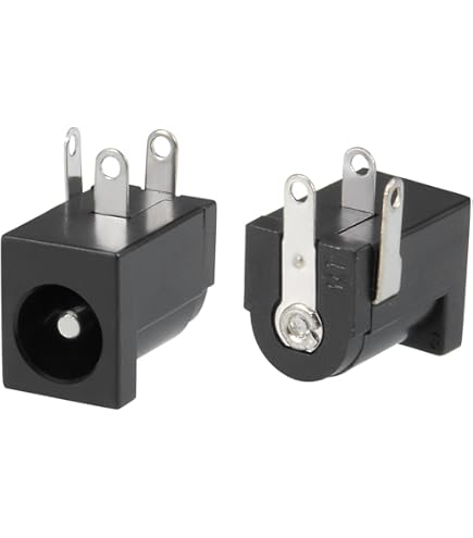 RUNCCI-YUN Kit Connecteurs DC 5.5x2.1mm 12V – 10 Prises + 10 Fiches + 10 Capuchons Caoutchouc, Montage Panneau & Souder