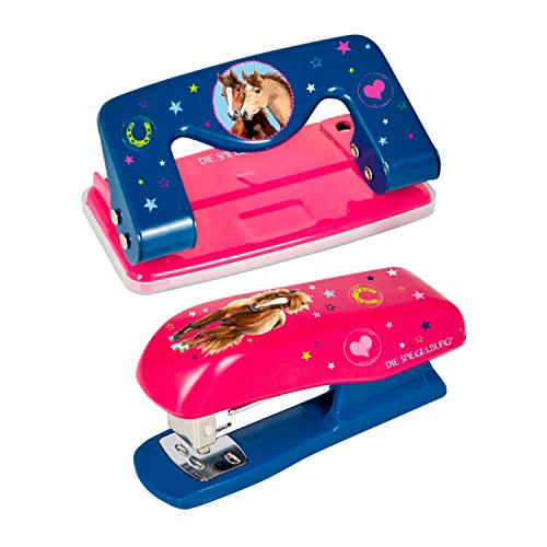 Preisvergleich Produktbild Spiegelburg Pferdefreunde 2er Set 13947 13946 Papierlocher + Papierhefter