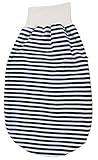 Popolini iobio Strampelsack Sommer Ringel-Marine Interlock