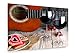 Produktbild Gitarre und Wein - Romantisch - 45x30 cm - Textil-Leinwandbild auf Keilrahmen - Wand-Bild - Kunst, Gemälde, Foto, Bild auf Leinwand - Liebe