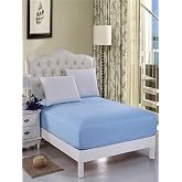 Mer-Tim &Ccedil;ift Kişilik Battal Boy Penye Lastikli &Ccedil;arşaf Mavi 180x200