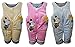baby boy girl unisex quilted dungarees overall pramsuit 3-6 6-9 9-12 months (M 6-9 months, Blue)