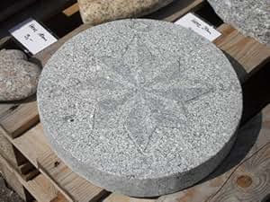Kompass aus Granit 30 cm Durchmesser - Trittplatte: Amazon.de: Garten