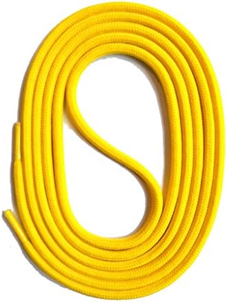 SNORS - Shoelaces - ROUND LACES YELLOW 130cm 51.1", ca. 3mm, Replacement shoelaces strings - with integrated stabilization