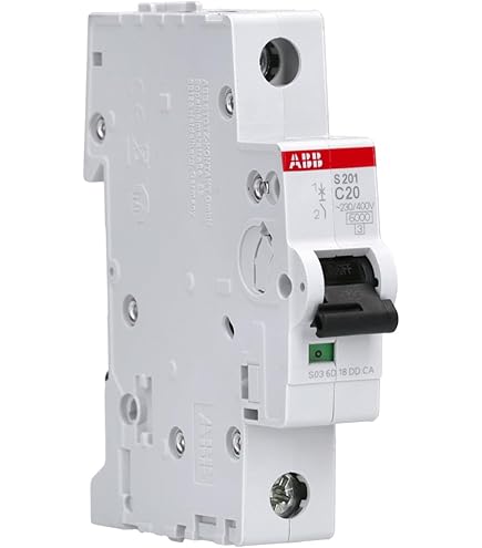 Interruptor Automático ABB S201-C2 - 1 Polo, 2A, Curva C, 10kA - Protección Sobretensiones Y Cortocircuitos