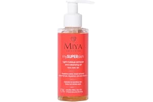 Miya Cosmetics Light Makeup Remover Face Washing Oil | 140 ML | Contains Raspberry Seed & Sweet Almond Oil, Vitamin E | Effective & Delicate | Doesn’t Irritate Eyes | For all Skin Types | Cruelty-Free