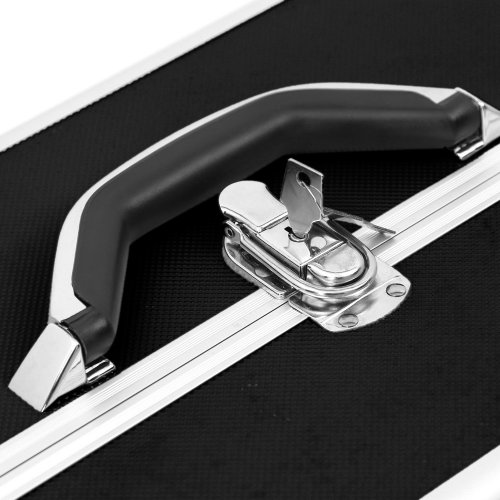 Songmics Kosmetikkoffer Reisegepäck aluminium portabel schwarz JBC227B - 6