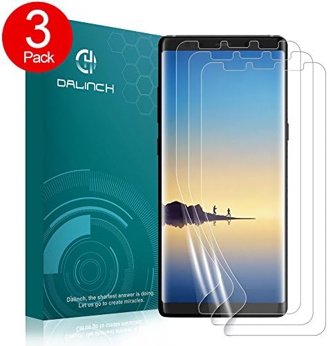 Dalinch Galaxy Note 8 Screen Protector [3-Pack], [Case-Friendly] [Bubble-Free] [Full Coverage] Soft TPU Film for Samsung Galaxy Note8