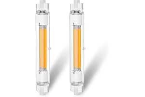 ZJZG Bombillas R7S LED 118mm Regulables, 30W R7S LED COB Equivalente 300w Lámpara Halógena, Blanco Cálido 3000k, 3000LM, iluminación de haz de 360°, 2 Pack