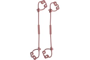 MEANUS Cup Catcher, Lot de 2 Ceintures de sécurité pour Jouet, Porte-gobelet, pour Poussette, Chaise Haute, siège Auto, en Silicone de qualité Alimentaire, 100% sans BPA (Power Rose x 2)