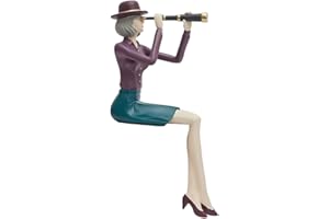 HAUCOZE Modern Dekor Skulptur Frau Figuren Statue Wohnzimmer Kunst Arts Polyresin Geschenk 22cm