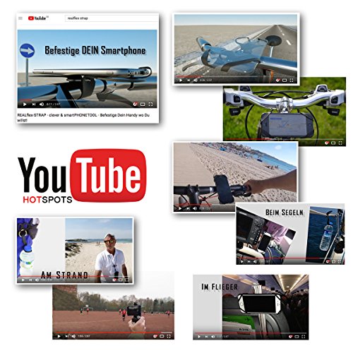 REALflex-STRAP â€“ Diesen Halter braucht Jeder! Genial einfaches Multitool und ProblemlÃ¶ser fÃ¼r Alltag, Job und Hobby. Clevere Universalhalterung fÃ¼r alle Smartphone-User dieser Welt. One4all - Made in Germany