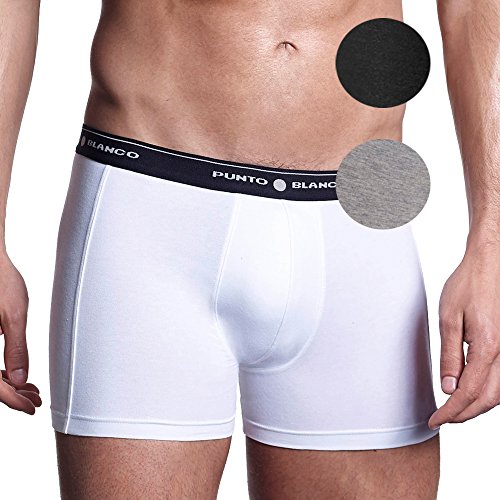 Punto Blanco Triplo Bóxer Basix, Bóxer para Hombre, Multicolor 587, Large (Tamaño del fabricante:52)
