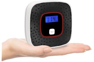 OBEST Rilevatore Monossido di Carbonio, con Display Digitale, Tipo a Parete Installazione Semplice, Forniture per la Prevenzione dei Disastri, Prodotti di Stoccaggio Prevenzione dei Disastri