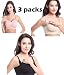 YIANNA Comfort Sleeping Bra Wireless Underwear Front Open Seamless Nursing Bras,3PACK-L
