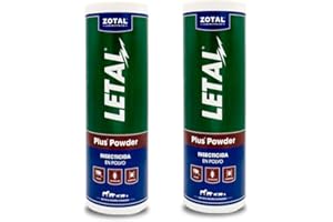 Zotal Letal Plus PWD Talquera - Pack 2 Unidades de 325Gr - Maxima EFECTIVIDAD Insectos Rastreros y ácaros