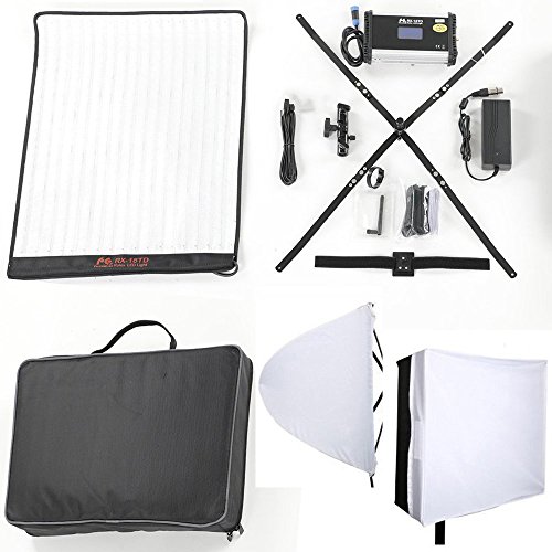 Falcon Eyes RX 18td Roll-Flex Light Bi color Flessibile LED Photo Light with Softbox Diffusore Portable LED Photo Light