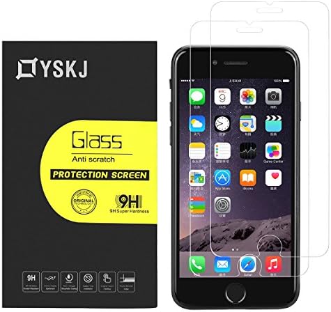 iphone 7 iphone 8 Screen Protector Tempered Glass Film Case Friendly Anti-Scratch Anti-Fingerprint Bubble Free Compatible 3D Touch for Apple iPhone 8 iphone 7 4.7-Inch (2 Pack)