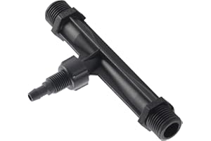 VIAGASAFAMIDO Venturi Fertilizer Injector Dispenser Garden Irrigation Device Kit Agriculture Tool for 1/2 3/4 or 1 BSP Inlet Outlet Connector 1/2 inch