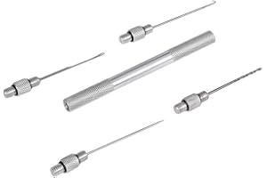 GCROET Appât Aiguille Kit pêche de la Carpe Poisson appât Gréement Aiguille Stringer appât bouillette Aiguille 5pcs