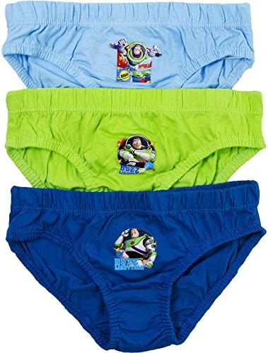 Boy's Disney Toy Story Buzz Lightyear Hipster Briefs Pants Set (3 Pair Pack) (5-6 Years)