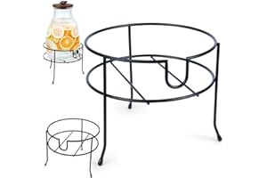 Support pour distributeur de verre Distributeur de boissons avec robinet pour boissons en métal Noir