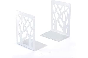 INNÔPLUS Book Ends, Bookends, Bookends Heavy Duty, Book Ends for Book Shelves, Decorative Metal Book Stopper or Bookworms Gifts, Abstract Desgin Book Dividers Holders Stand for Office, Library