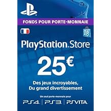 Carte Playstation Network 25 EUR [Code Jeu PSN PS4, PS3, PS Vita - Compte français]