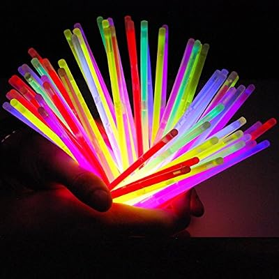 CMP 100 STICKS BATONS BRACELET LUMINEUX BRILLE DANS LE NOIR FETE SOIREE ANNIVERSAIRE
