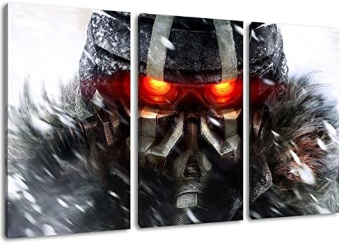 Killzone painting on canvas, 3-piece (Total Size: 47.2" x 31.5") huge Pictures completely framed with stretcher, Art print on wall picture with frame
