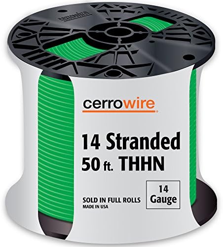 Cerrowire 112-3405BR 50-Feet 14 Stranded THHN, Green