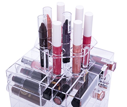 Feibrand Lipsticks Lippenstift Aufbewahrung Halter Tower Kosmetik Make-up Organizer für 80 Lipsticks - 2