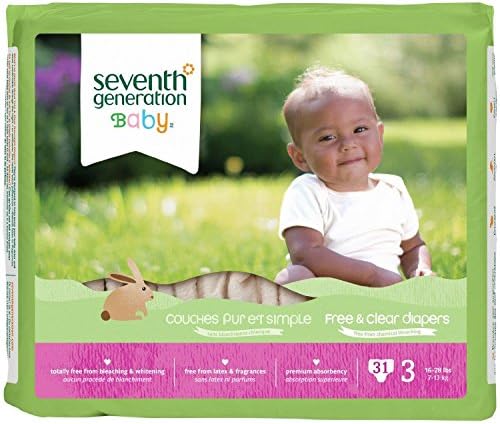 Seventh Generation 7 Gen Diapers Stage 3 31.00 CT by Seventh Generation
