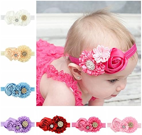 8 colors 10 cm Bow Style Polyester Children's Hair Accessories Hair Band