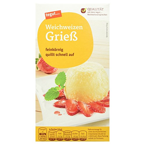 Preisvergleich Produktbild Tegut Weichweizen-Grieß, 500 g