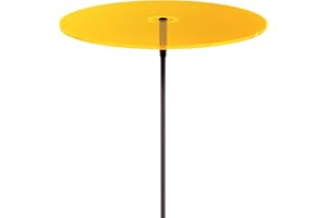 Cazador-del-sol ® - das Original | UNO | 1 Stück | Sonnenfänger-Scheibe gelb | Durchmesser 20 cm | Höhe 175 cm