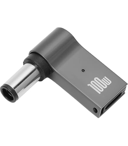 CY Adapter 140W – DC-Buchse 7,4x5,0 Mm Auf USB-C (90° Abgewinkelt), Für Laptop & Handy, Mit PD- Und QC-Unterstützung