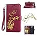 Produktbild Silikonsoftshell PU Hülle für Samsung Galaxy A5 (2015) A500 (5 Zoll) Tasche Schutz Hülle Case Cover Etui Strass Schutz schutzhülle Bumper Schale Silicone case+Exquisite key chain X1) #AW (4)