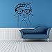 Produktbild Wall Decor Vinyl Sticker Room Decal Cat Animal Pet Cap Points Glasses Mustache Hipster (S31) by StickersForLife