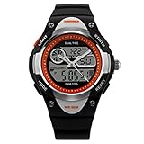 Tangda SKMEI Damen Herren Unisex Armbanduhr Digital LCD Elektronische Sport Uhren Wasserdichte Schule Uhr Child Watch Quarzuhr - Schwarz